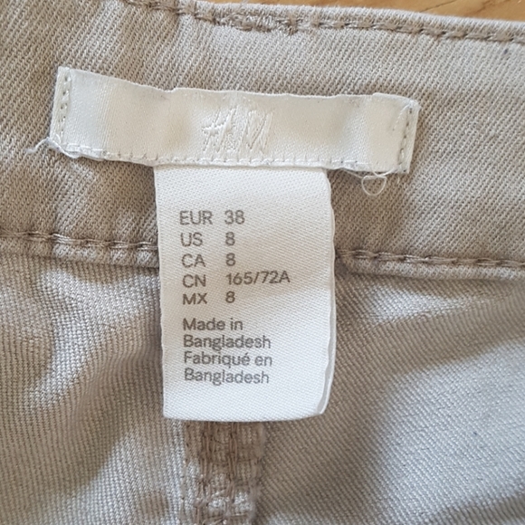 H&M Sz8 Tan Skinny Jeans - Picture 2 of 3